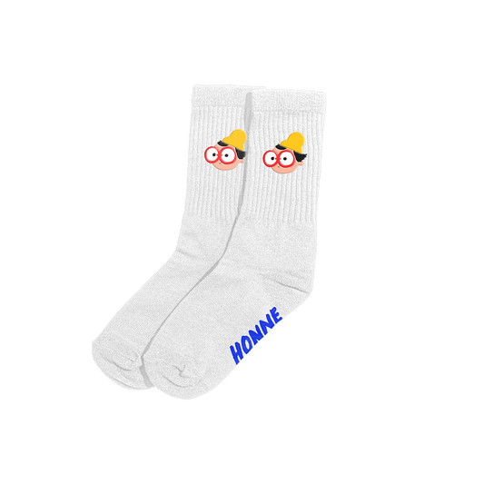 White OUCH Socks