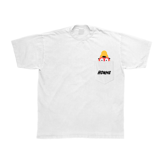 White OUCH pocket Tee-Shirt